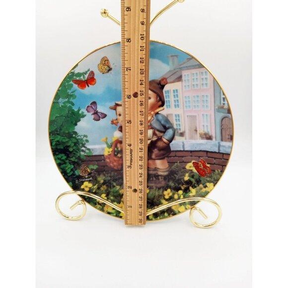 MJ Hummel Surprise Collector Plate Little Companions Danbury Mint Limited L4742 - Picture 5 of 12